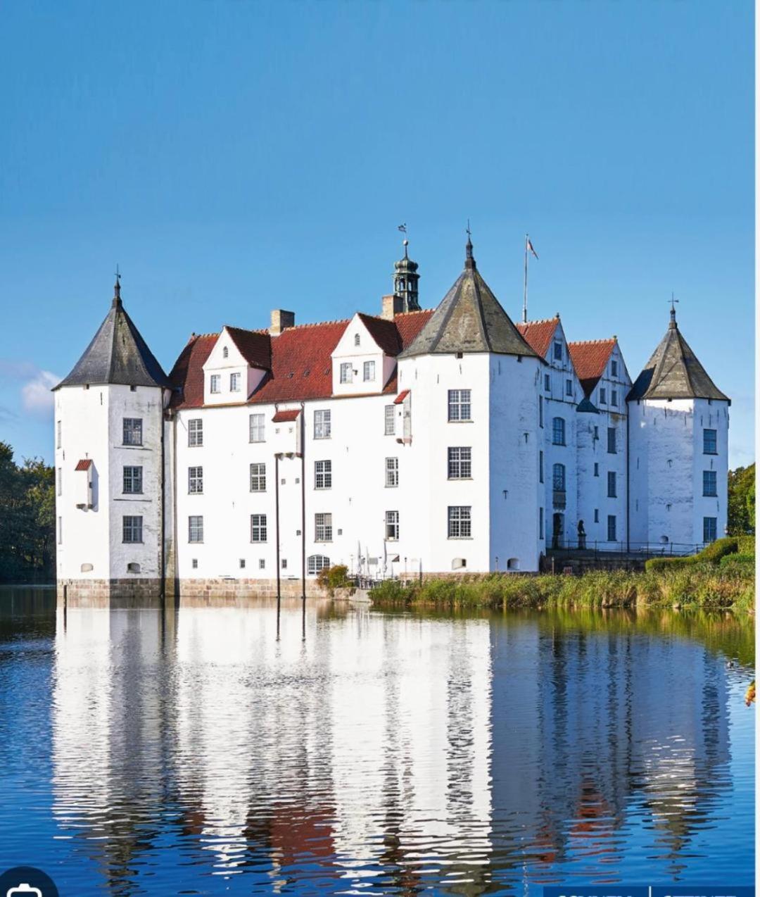 Ferienwohnung Am Schlosspark Glücksburg Exteriör bild